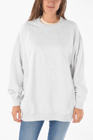 Crewneck F-EXA Sweatshirt with Back Lettering Embroideries