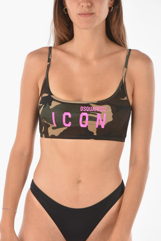 ICON top crop sportivo camouflage