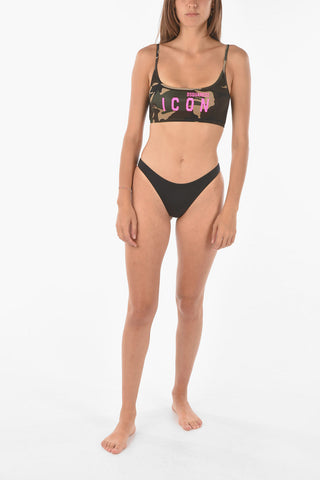 ICON top crop sportivo camouflage