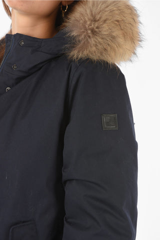 Piumino Parka TIFFANY A Tinta Unita Con Pelliccia Removibile