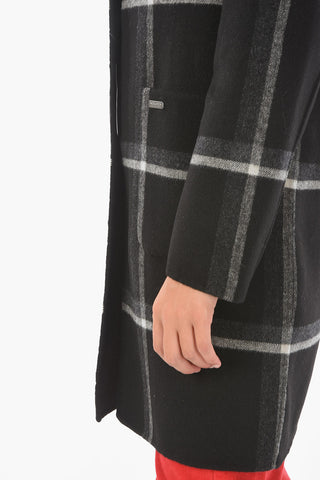 checked patterned BLAKE coat With Inner Vest Removable