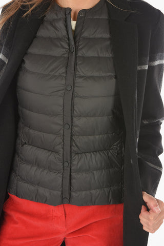 checked patterned BLAKE coat With Inner Vest Removable