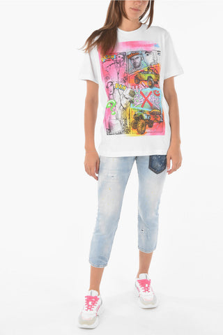 printed I SMOKE FIT T-shirt