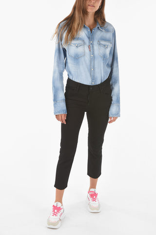 stretch cotton COOL GIRL cropped jeans