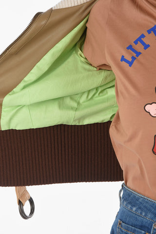 Leather Jacket with Belt