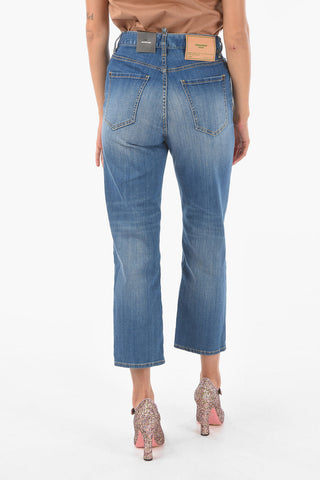 visible stitching Distressed BOSTON Jeans
