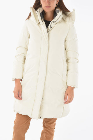 removable hood PRESQUE down jacket with hidden closure