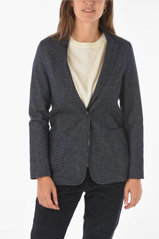 center vent notch lapel 1-button blazer