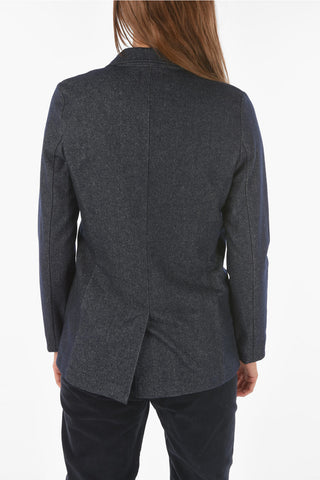 center vent notch lapel 1-button blazer