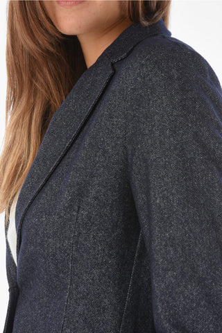 center vent notch lapel 1-button blazer