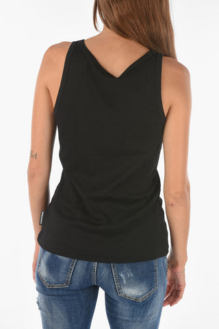 solid color ribbed tank top