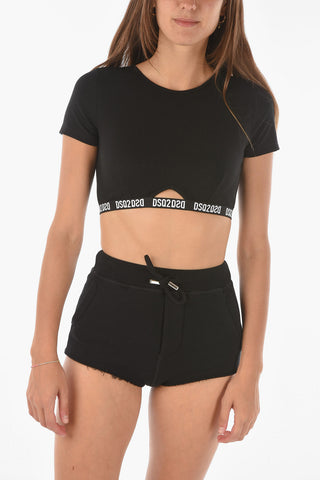 Cut Out Detail Crop Top