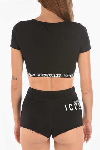 Cut Out Detail Crop Top