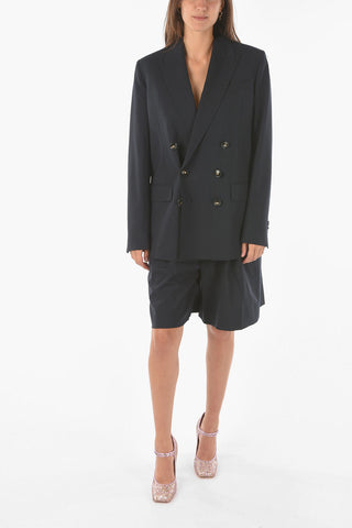 stretch wool MANHATTAN SHORT side vents double breasted suit