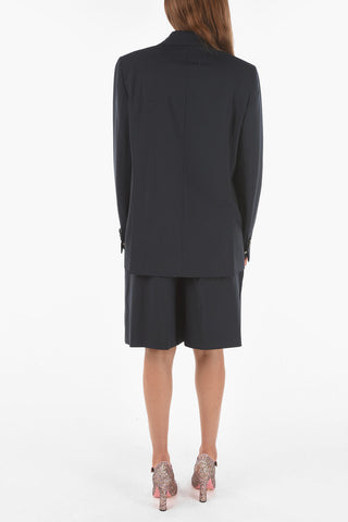 stretch wool MANHATTAN SHORT side vents double breasted suit