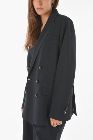 stretch wool MANHATTAN SHORT side vents double breasted suit