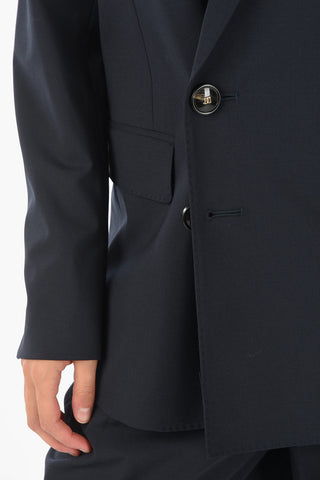 stretch wool MANHATTAN SHORT side vents double breasted suit
