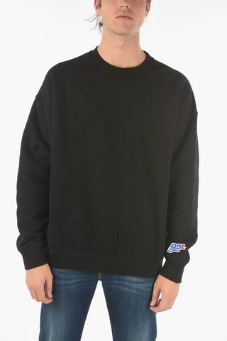 felpa S-MART-RIB-B1 girocollo 