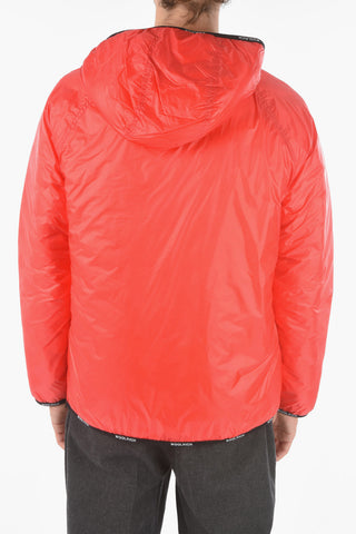 Contrasting Details PACK-IT Anorak with Hood