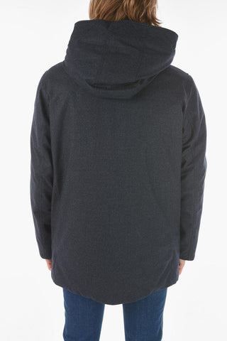Virgin Wool 4 pockets LP MOUNTAIN Down Jacket with Front Closure