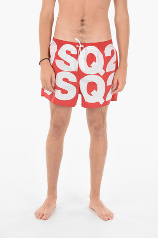 Maxi Contrasting Logo Printed Midi Boxer