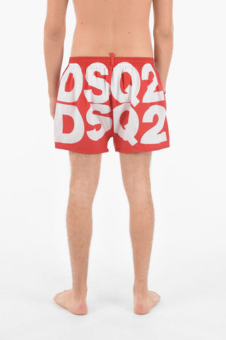 Maxi Contrasting Logo Printed Midi Boxer