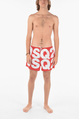 Maxi Contrasting Logo Printed Midi Boxer