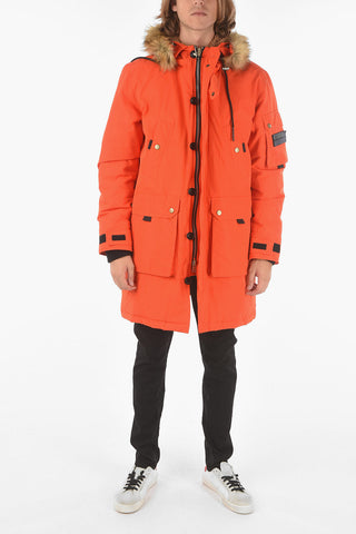 solid color padded W-COLBY-21 parka
