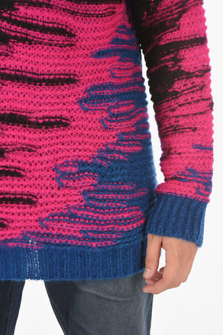 multicolor crew-neck sweater