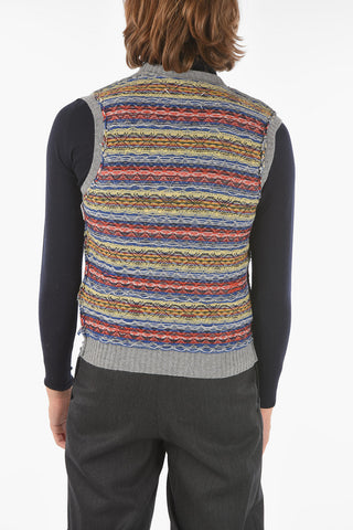 MM10 Knitted Sleeveless V-Neck Vest