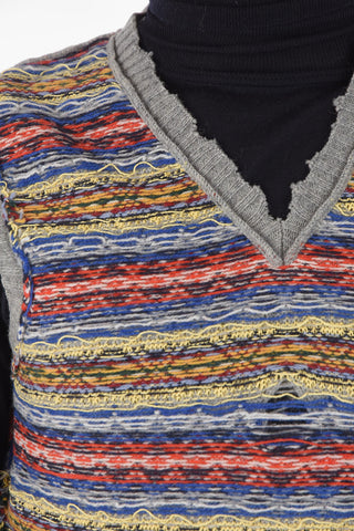 MM10 Knitted Sleeveless V-Neck Vest