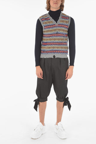MM10 Knitted Sleeveless V-Neck Vest