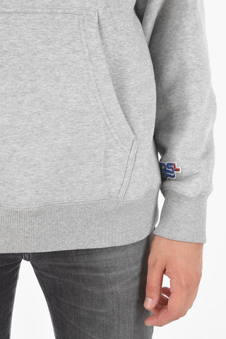 Felpa S-UMMERIB-B1 con cappuccio a tinta unita