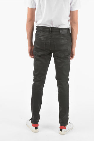 15cm coated cotton D-AMNY skinny fit jeans L.32
