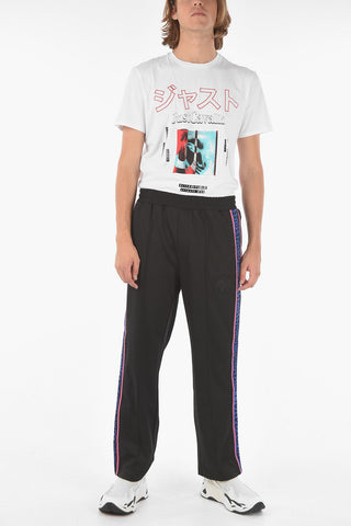 contrasting side band joggers
