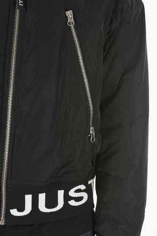 Maxi Pockets Bomber with Logo-Print