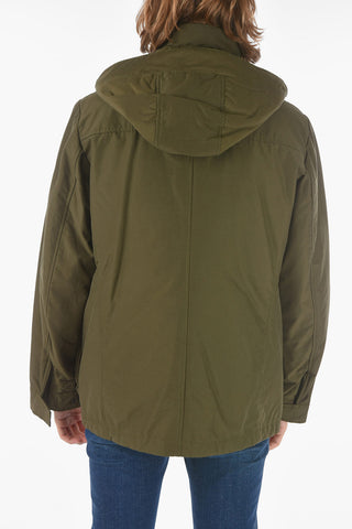 removable hood CAMOU FIELD utility down jacket