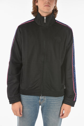 Animal Side Band Sweatshirt with  zip closure