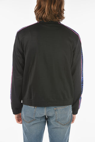 Animal Side Band Sweatshirt with  zip closure