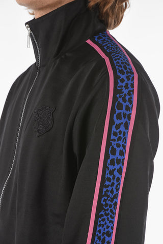 Animal Side Band Sweatshirt with  zip closure