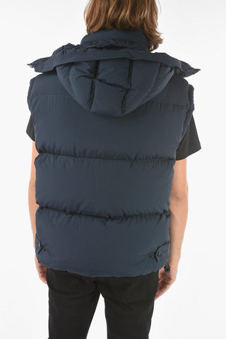 removable hood sleeveless W-ROLF-SL down jacket