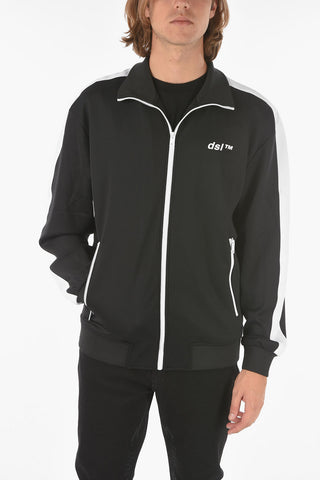 contrasting side bands S-KRAMY sweatshirt with zip closure