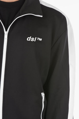 contrasting side bands S-KRAMY sweatshirt with zip closure
