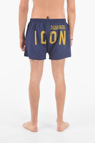 ICON costume da bagno boxer stampato sul dietro