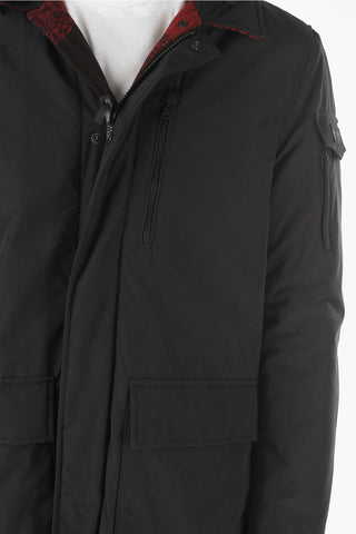 buffalo check patterned CRUISER reversible jacket