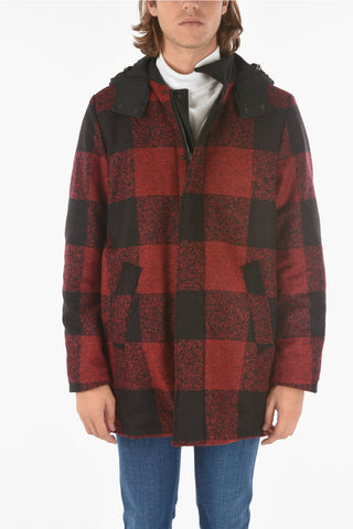 buffalo check patterned CRUISER reversible jacket