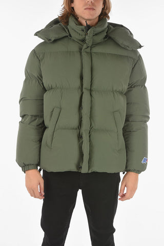 Removable Hooded 2 Pockets W-ROLF Down Jacket