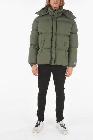 Removable Hooded 2 Pockets W-ROLF Down Jacket