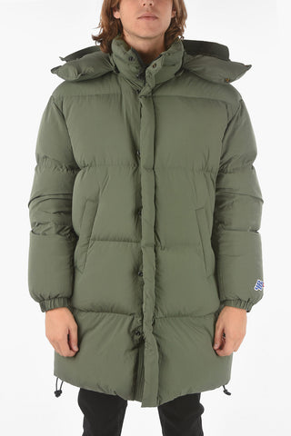 Hidden Fastening W-ROLF Down Jacket with Removable Hood