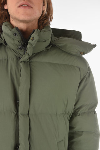 Hidden Fastening W-ROLF Down Jacket with Removable Hood